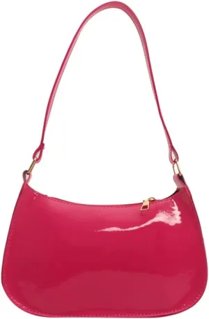 Unique PU Leather Armpit Shoulder Bag Underarm Purse Retro Inspired Satchel Clutch for Women Evening Use