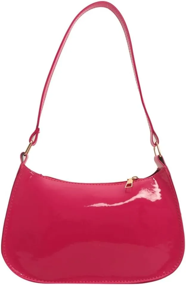 Unique PU Leather Armpit Shoulder Bag Underarm Purse Retro Inspired Satchel Clutch for Women Evening Use