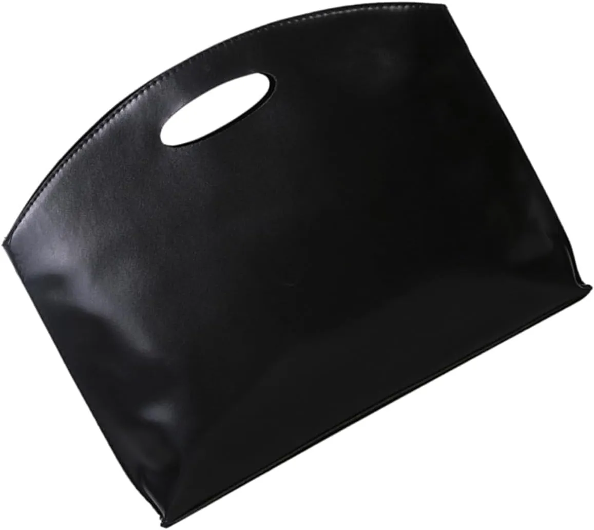 VALICLUD Pu Leather Vintage Handbag Large Tote Bag Business Bag Simple Portfolio