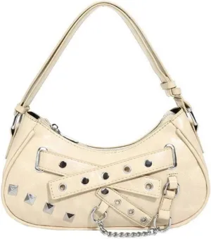 Vintage Y2K Punk Purse, Retro Fashion Gothic Tote Purse