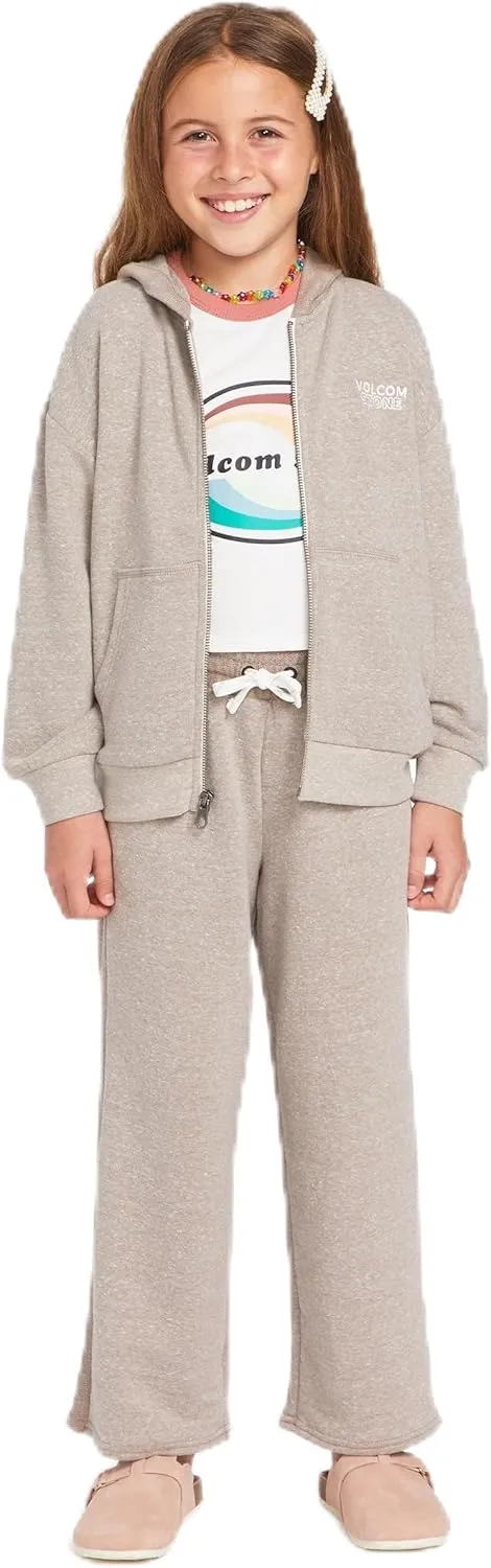 Volcom Girls' Lived in Lounge Frenchie Zip Fleece Sweatshirt