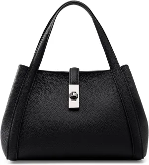 Women Genuine Leather Satchel Top Handle Design Mom Bucket Handbag Ladies Retro Large Capacity Crossbody Shoulder Bagsbag1209OWOISS