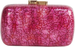 Women Stylish Acrylic Evening Bag Unique Marble Clutch Purse Strap Crossbody Bag Wedding Handbag for Prom Cocktail