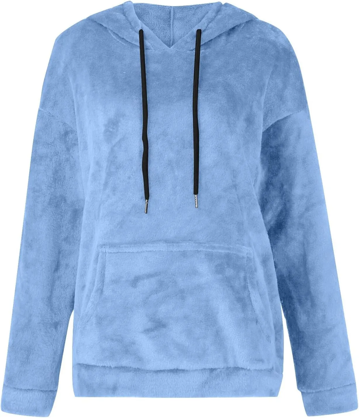 Women's Hooded Sweater Oversized Hoodies 2024 Trendy Basic Solid Loose Sweatshirt Fall Clothes Pullover with