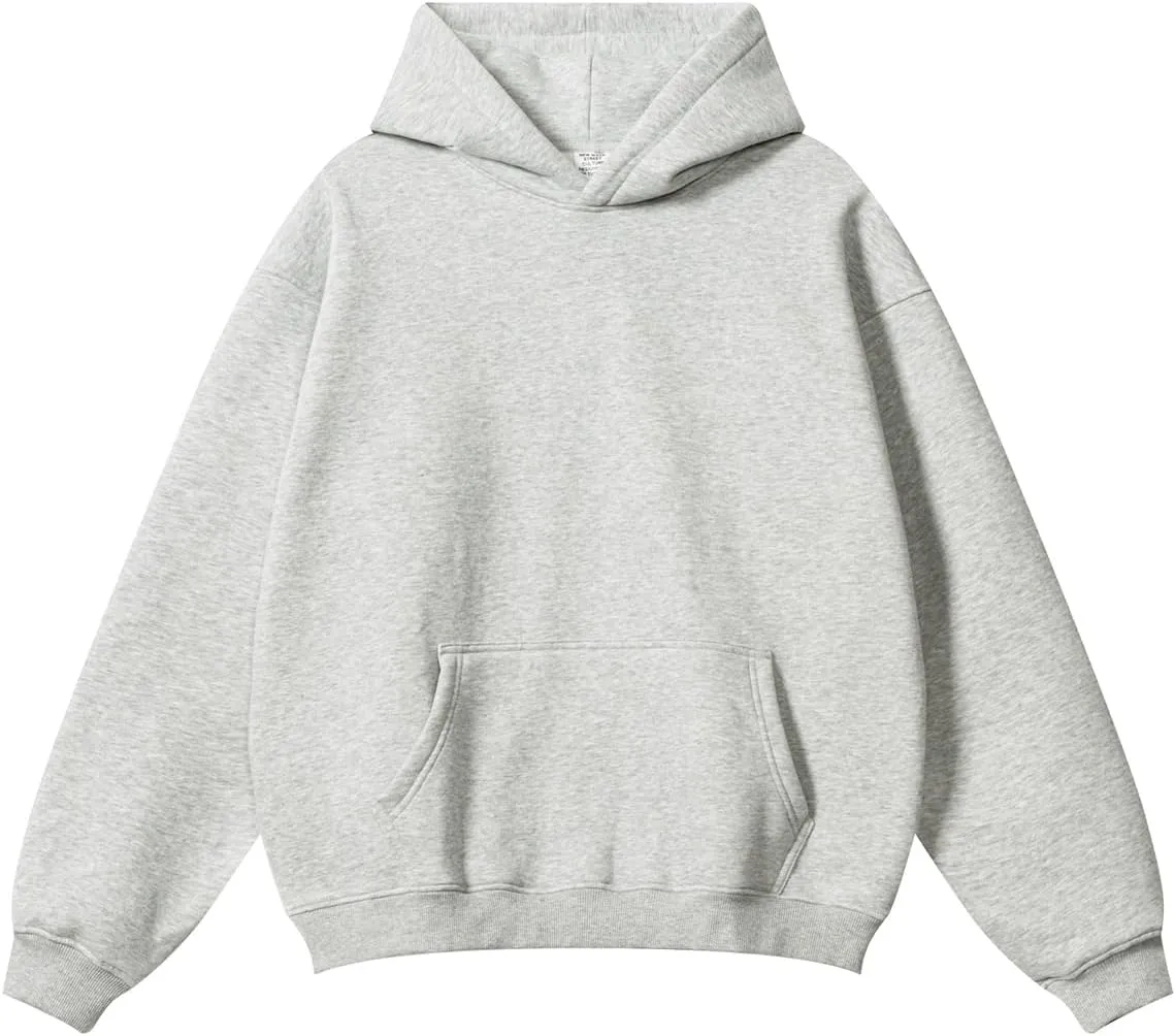 Womens Oversized Hoodies Fall Hooded Sweatshirt Solid Cute Warm Cotton Couples Hoodie Pullover with Pocket