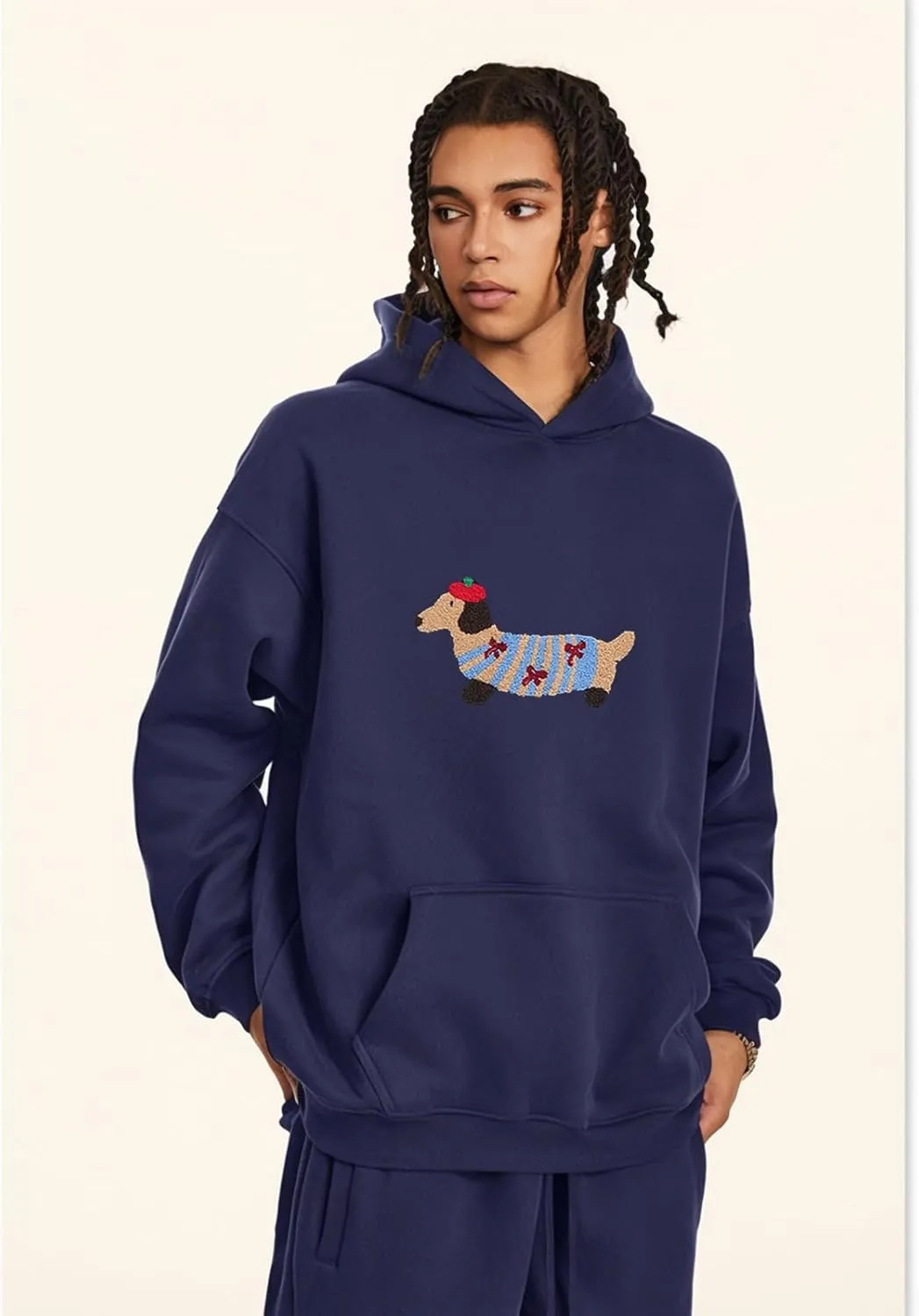 Womens Oversized Hoodies Fall Hooded Sweatshirt Solid Cute Warm Cotton Couples Hoodie Pullover with Pocket