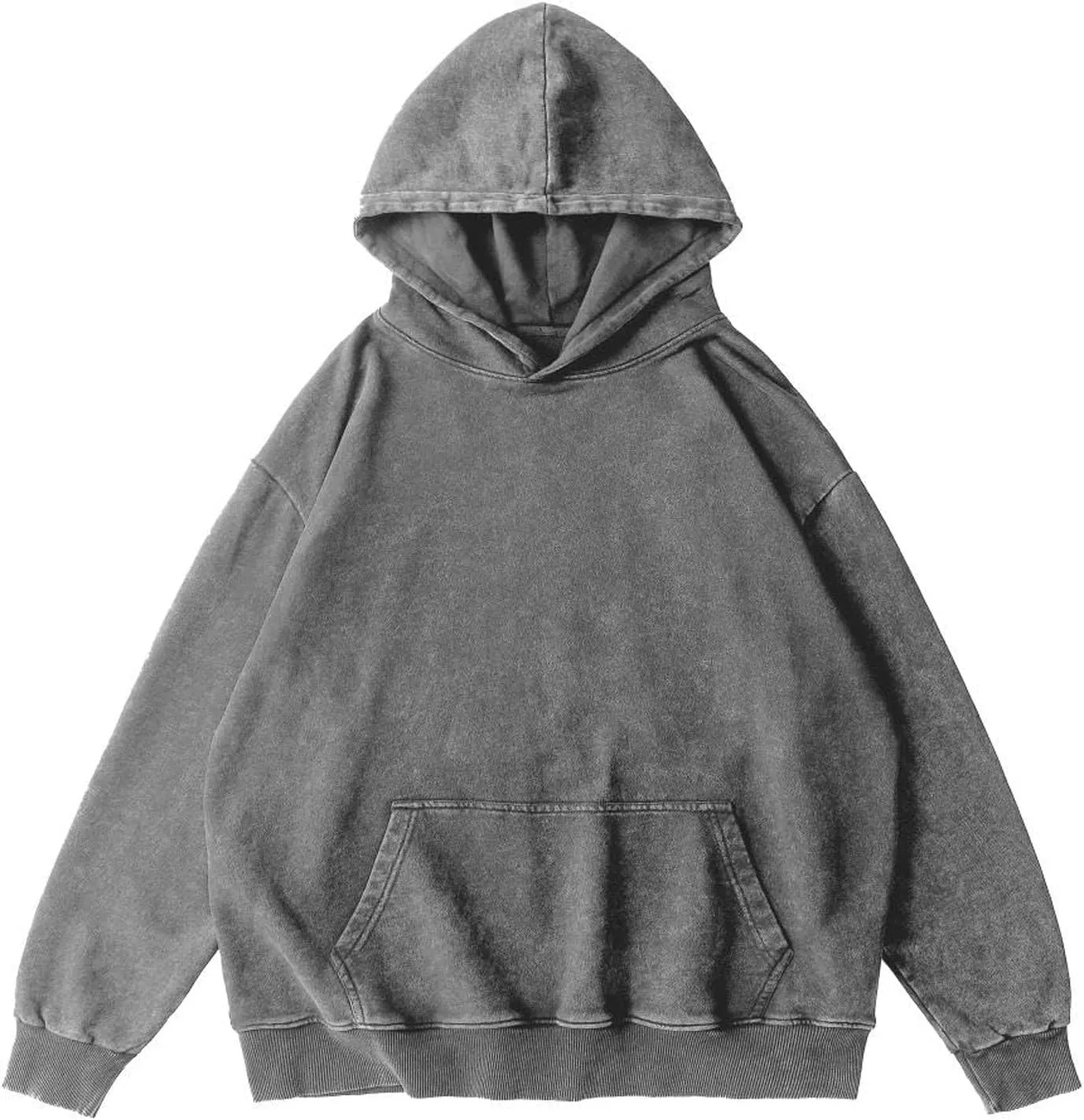 Women's Oversized Vintage Hooded Sweatshirts Acid Wash Loose Fit Baggy Trendy Casual Pullover Hoodies 2024