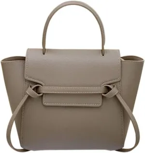 Women's Palm Print Catfish Handbag,Leather Satchel with Crossbody Strap