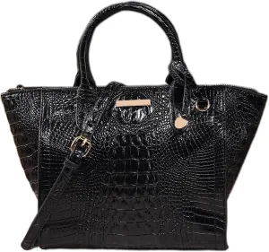 Women's PU Leather Top Handle Tote Bag Fashion Crocodile Print Handbag Satchel Ladies Retro Work Travel Crossbody Bagsbag1286OWOISS