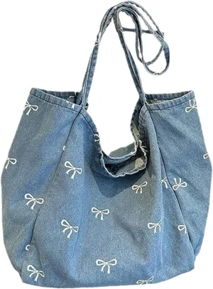 Womens Shoulder Bag Satchel Trendy Hobo Bag Travel Bag for Outdoor Dating Blue