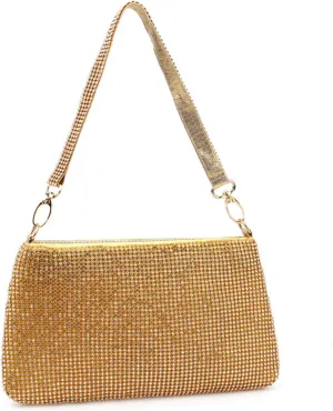 Women's Sparkling Evening Bag Rhinestone Shoulder Bag Party Wedding Handbag and Purse Glitter Clutch Underarm Bagbag2460OWOISS