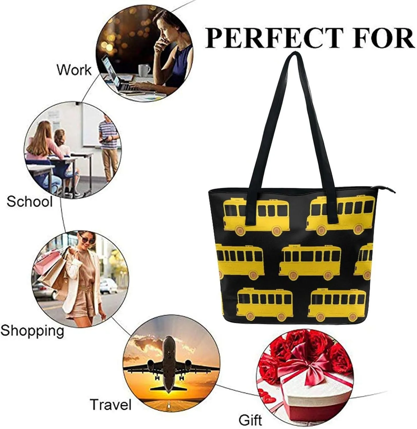 Women's Stylish Crossbody Bag PU Leather Shoulder Purse With Adjustable Strap