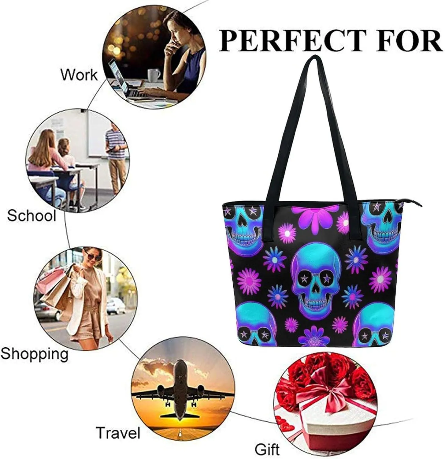 Women's Stylish Crossbody Bag PU Leather Shoulder Purse With Adjustable Strap