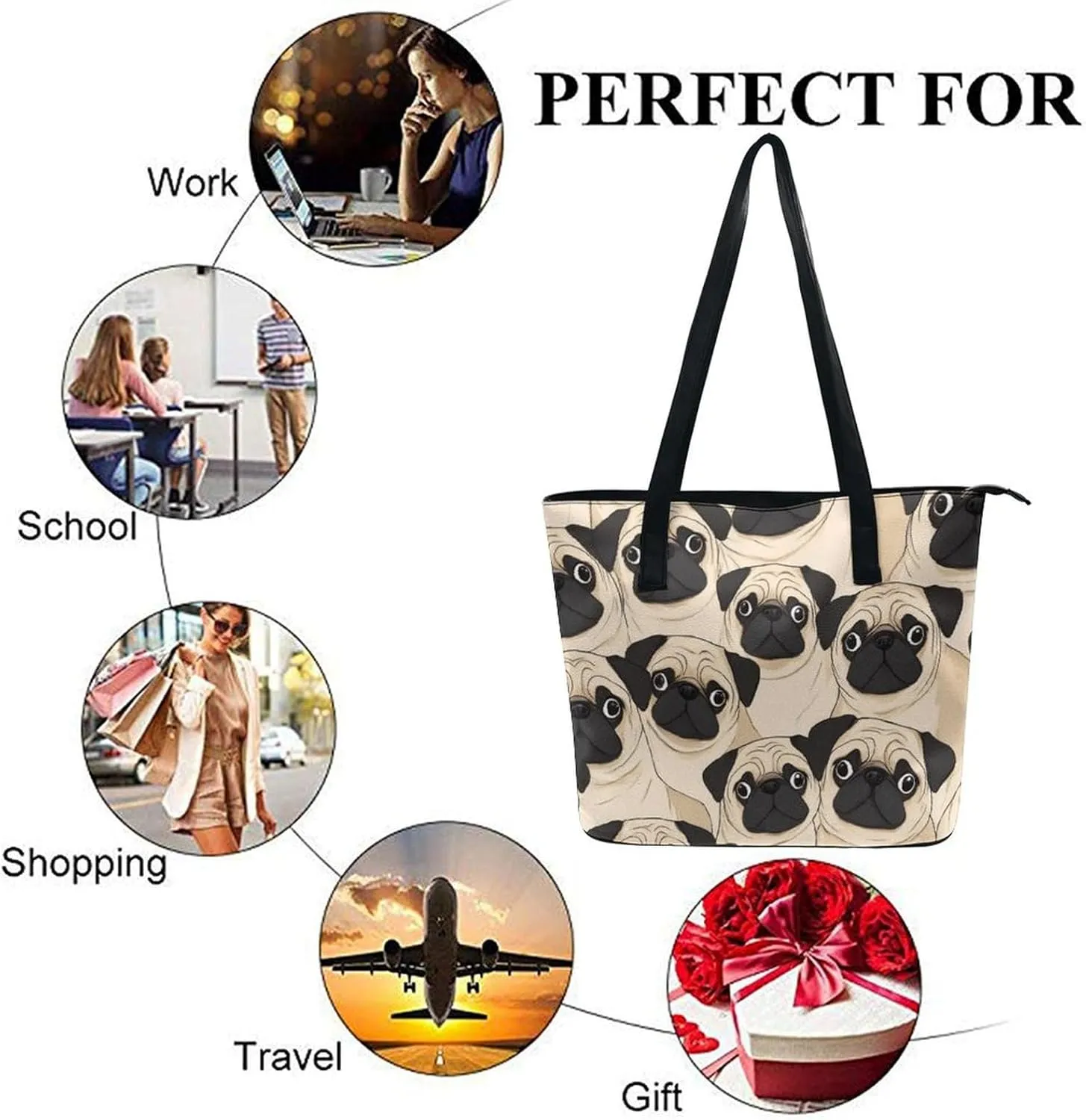 Women's Stylish Crossbody Bag PU Leather Shoulder Purse With Adjustable Strap