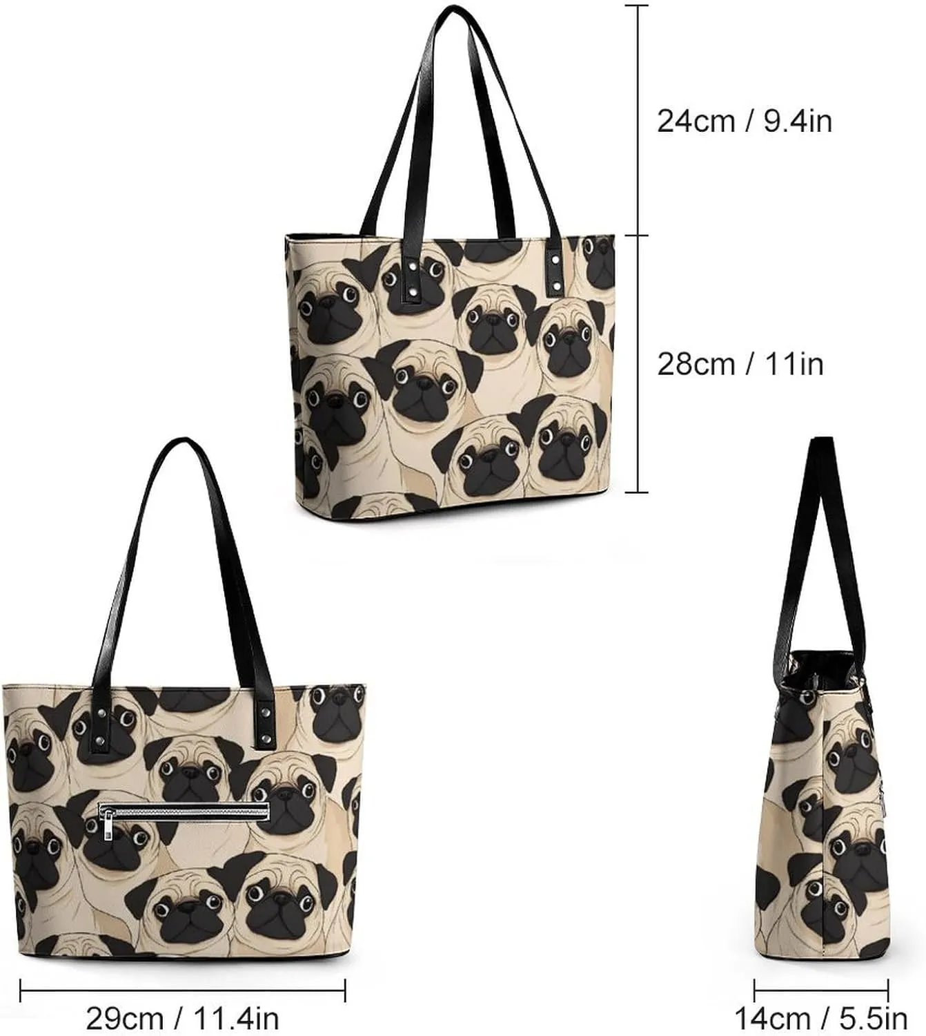 Women's Stylish Crossbody Bag PU Leather Shoulder Purse With Adjustable Strap