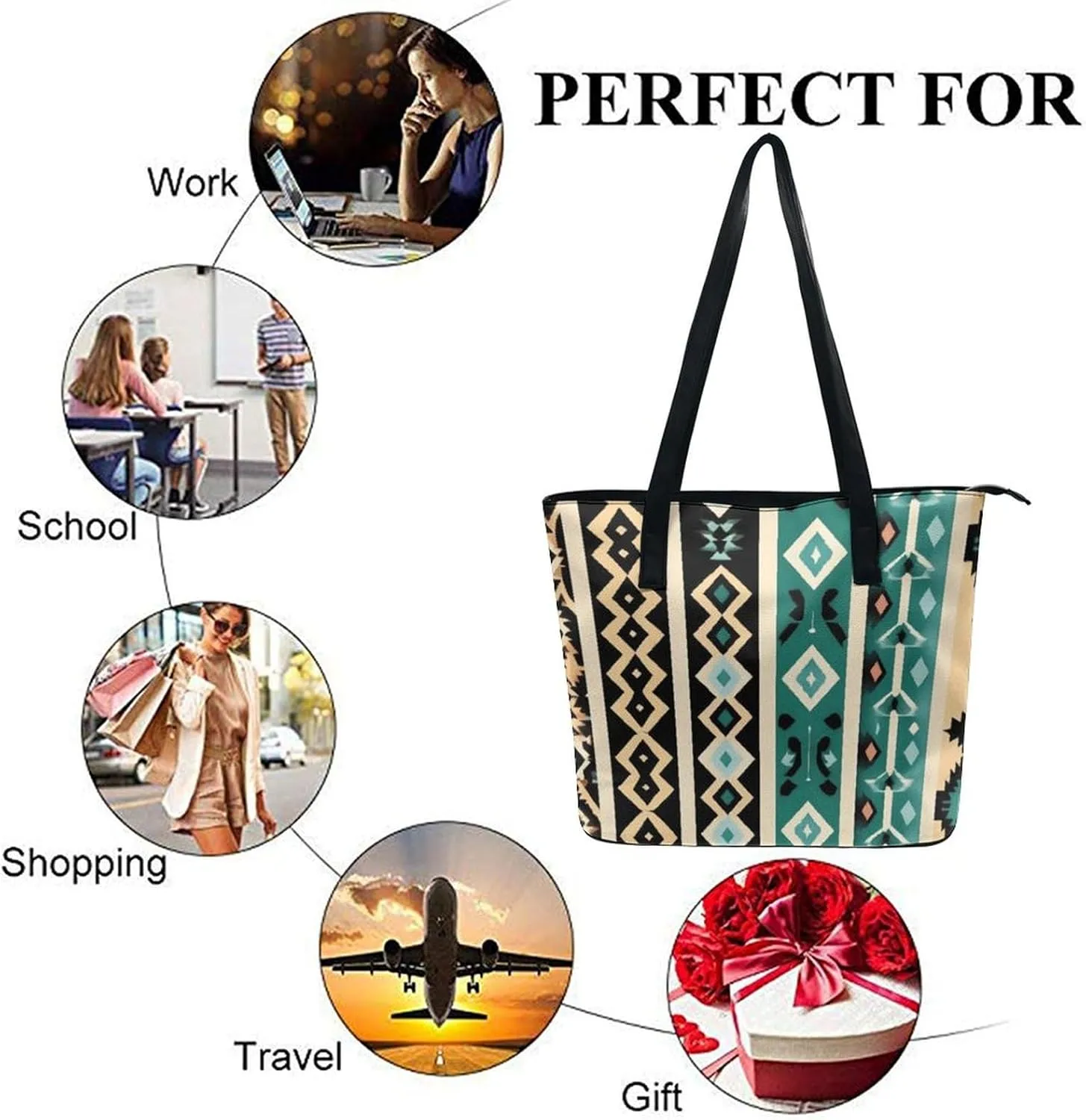 Women's Stylish Crossbody Bag PU Leather Shoulder Purse With Adjustable Strap
