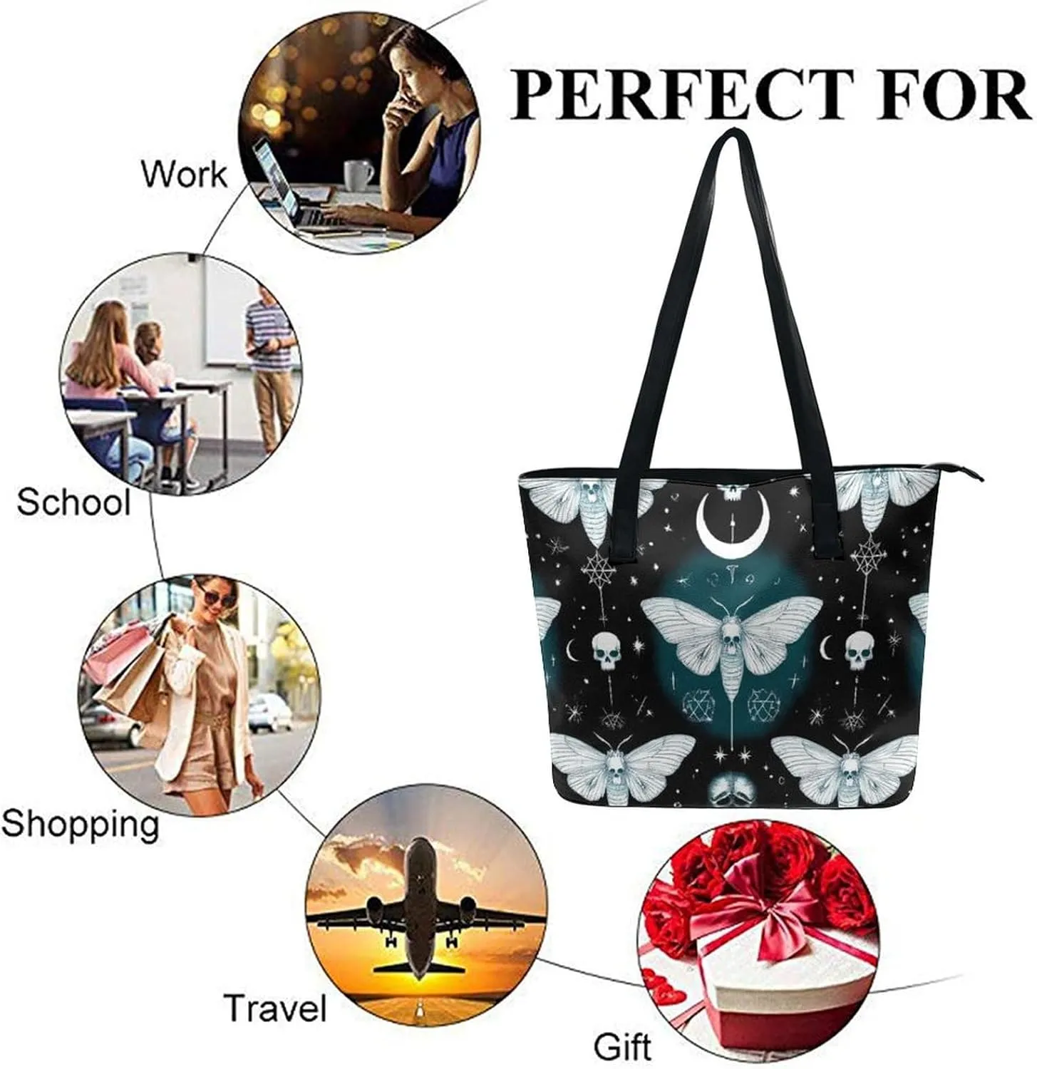 Women's Stylish Crossbody Bag PU Leather Shoulder Purse With Adjustable Strap