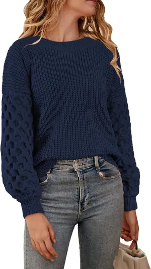 Womens Sweaters Fall Fashion Sweatshirt for Women Tops Crewneck Long Sleeve Shirts Casual Tunic Trendy