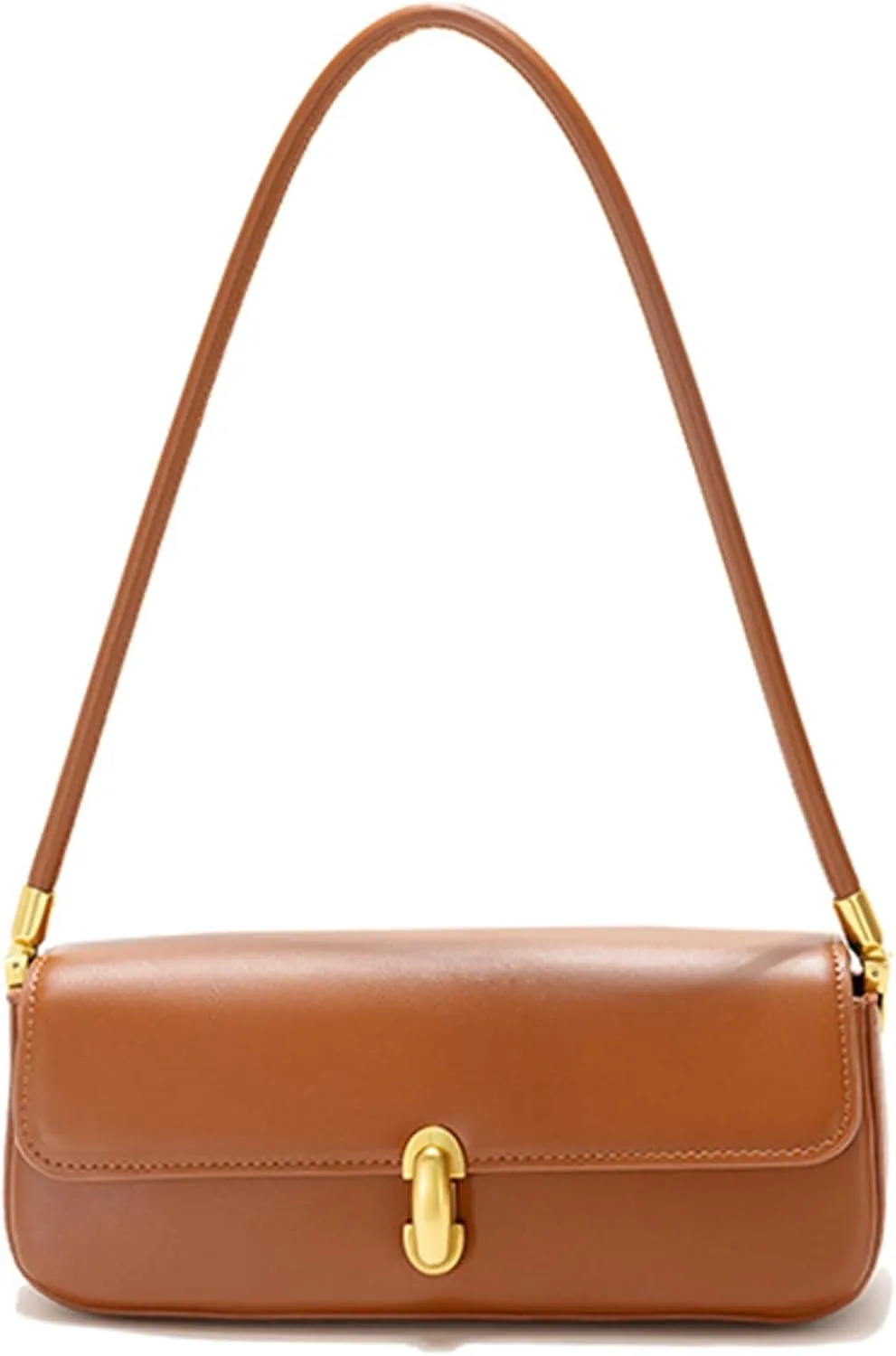 Women's Vintage Handbag PU Leather Fashion Underarm Bag Small Flap Shoulder Bag Simple Outdoor Top Handle Satchel Bagbag185OWOISS