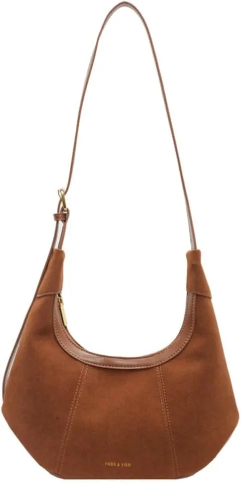 Womens Vintage Vegan Leather Crossbody Shoulder Bag Small Dumpling Tote Purse Handbag Trendy Satchel 2024