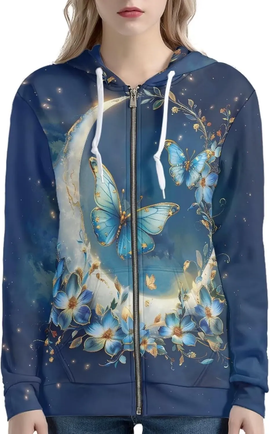 Women's Zip Up Hoodies Lightweight Sweatshirts with Pockets Trendy Outfit for Teen Girls