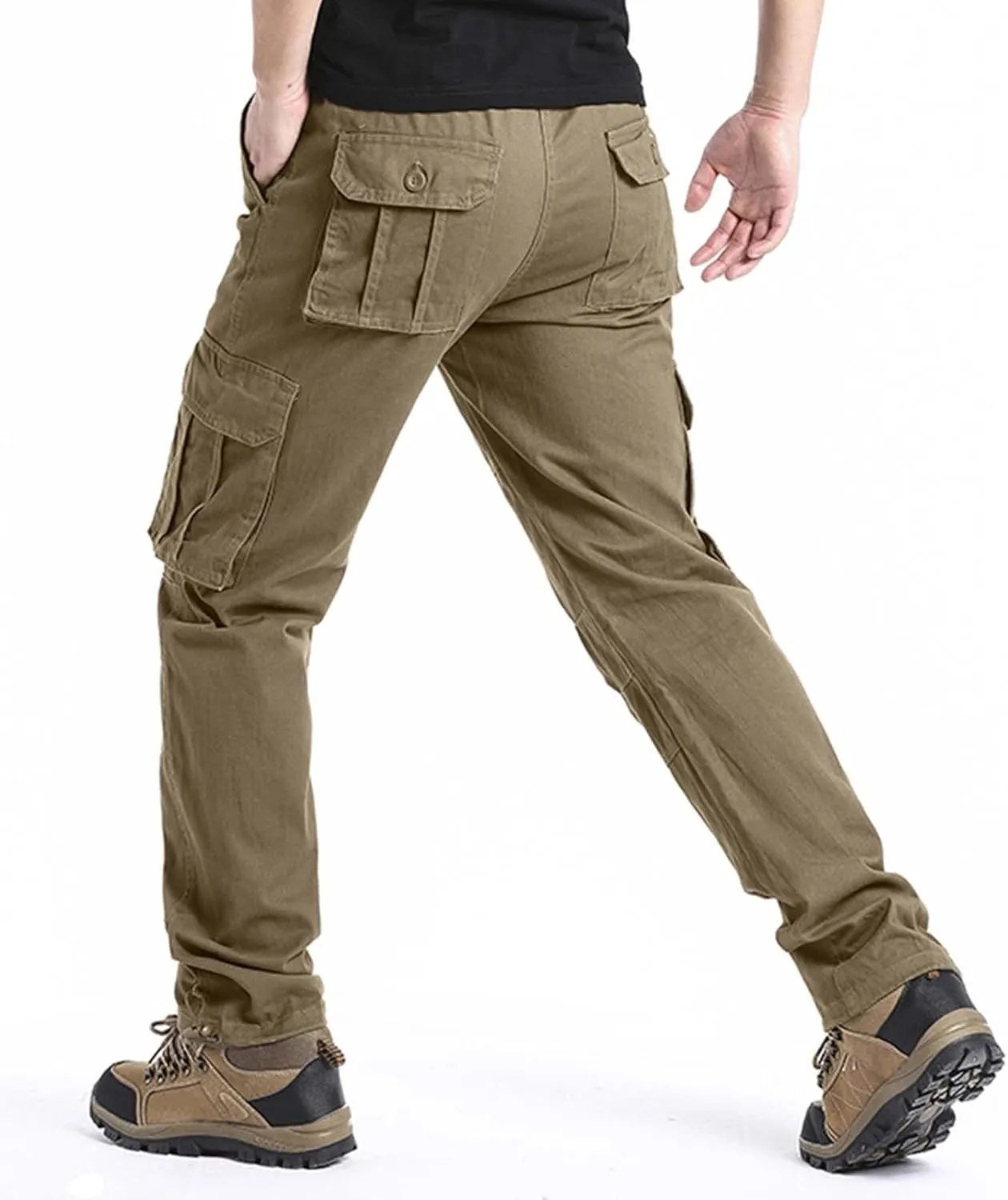 Work Pants for Men Construction Flex Casual Sweatpants Classic Tactical Pants Multi Pockets Twill Sport Hiking Pants