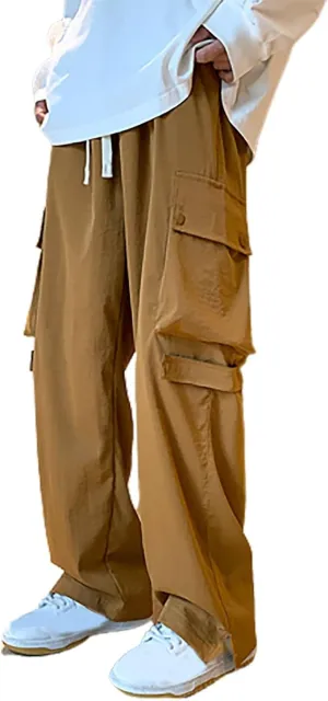 Work Pants for Men Slim Fit Loose Casual Sweatpants Lightweight Tactical Pants Multi Pockets Twill Sport Hiking Pants