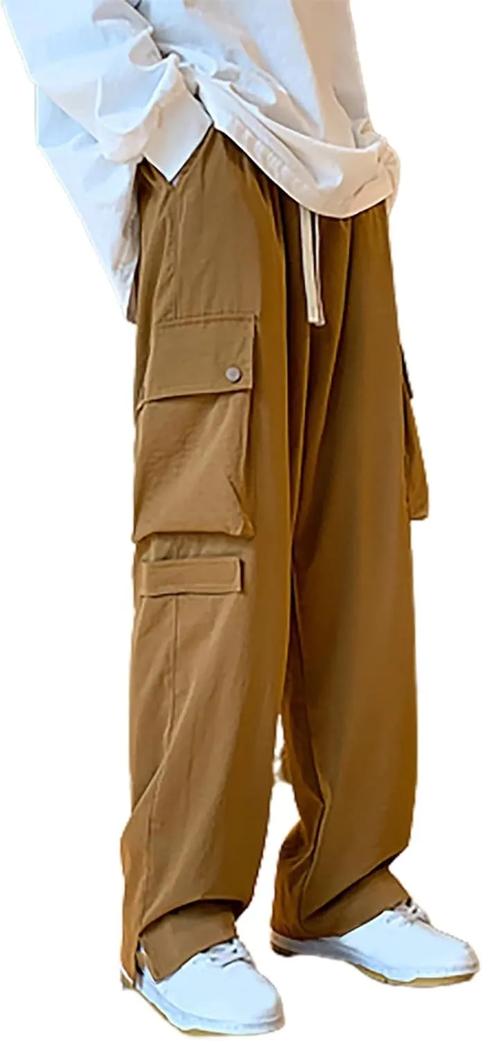 Work Pants for Men Slim Fit Loose Casual Sweatpants Lightweight Tactical Pants Multi Pockets Twill Sport Hiking Pants