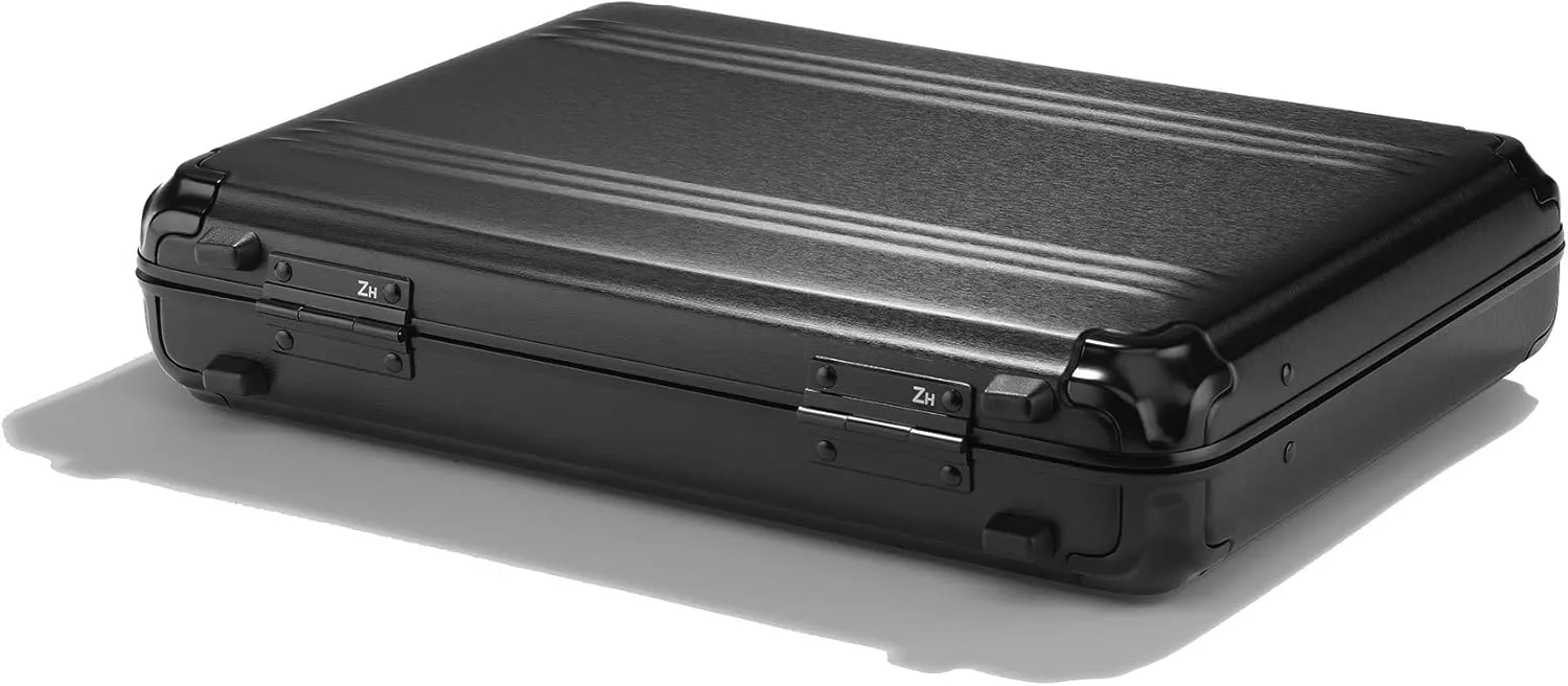 ZERO Halliburton Pursuit Aluminum Hardside Attach (Black, Medium Attach)