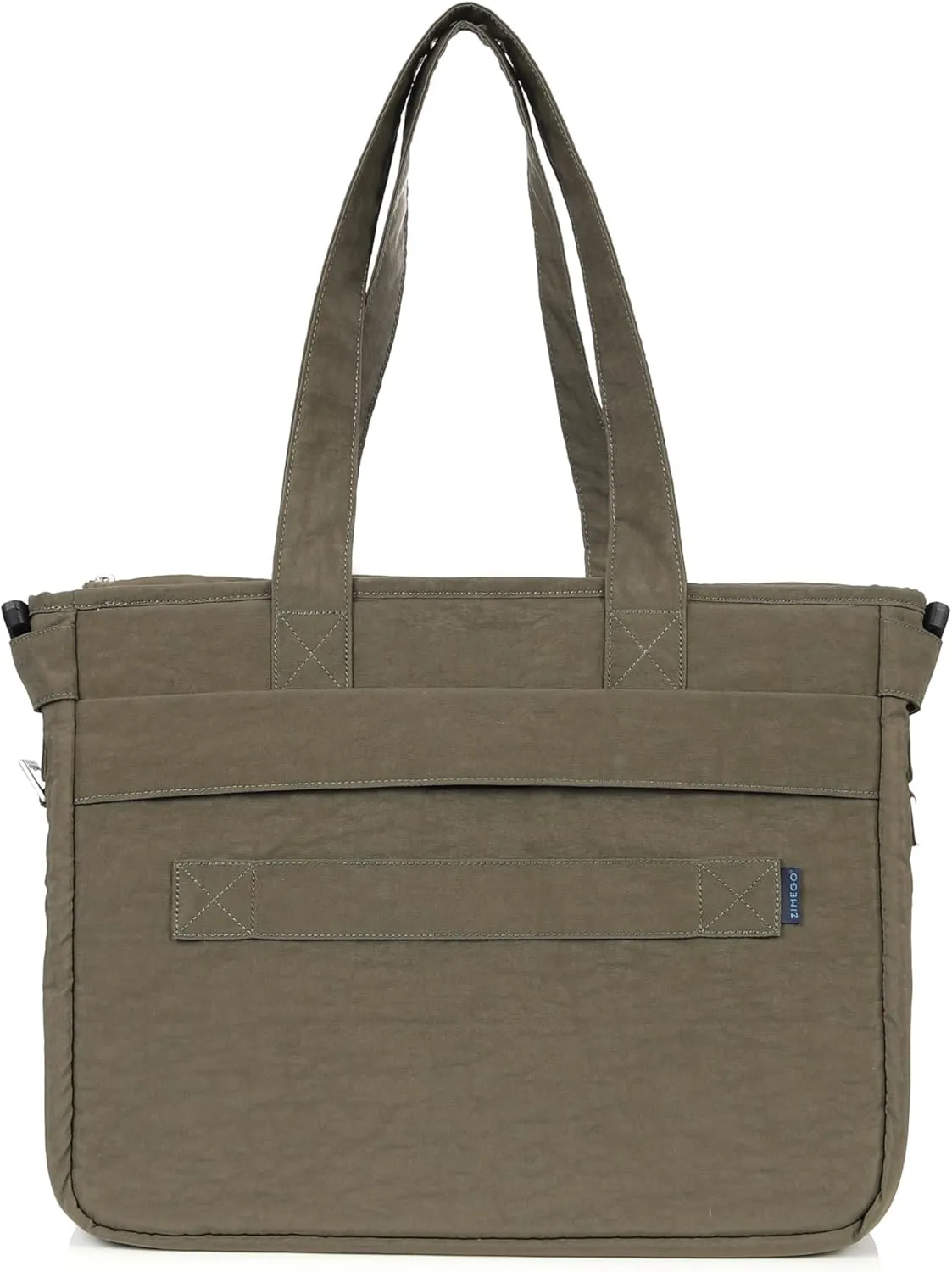 ZIMEGO Stylish Casual Business Laptop Tote Bag  Durable Travel Crossbody Shoulder Bag