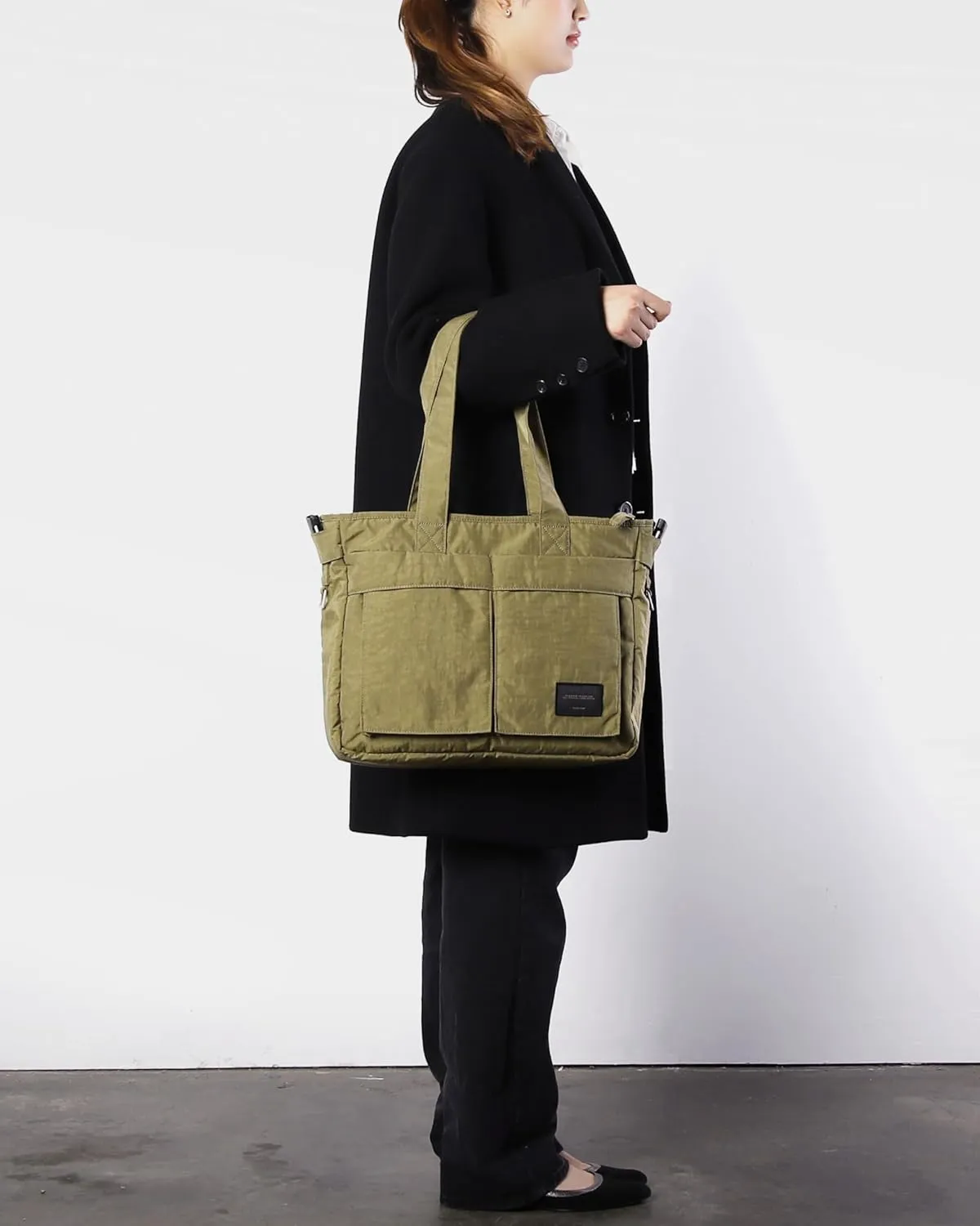 ZIMEGO Stylish Casual Business Laptop Tote Bag  Durable Travel Crossbody Shoulder Bag
