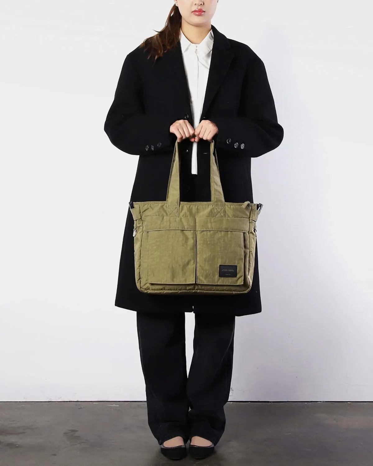 ZIMEGO Stylish Casual Business Laptop Tote Bag  Durable Travel Crossbody Shoulder Bag