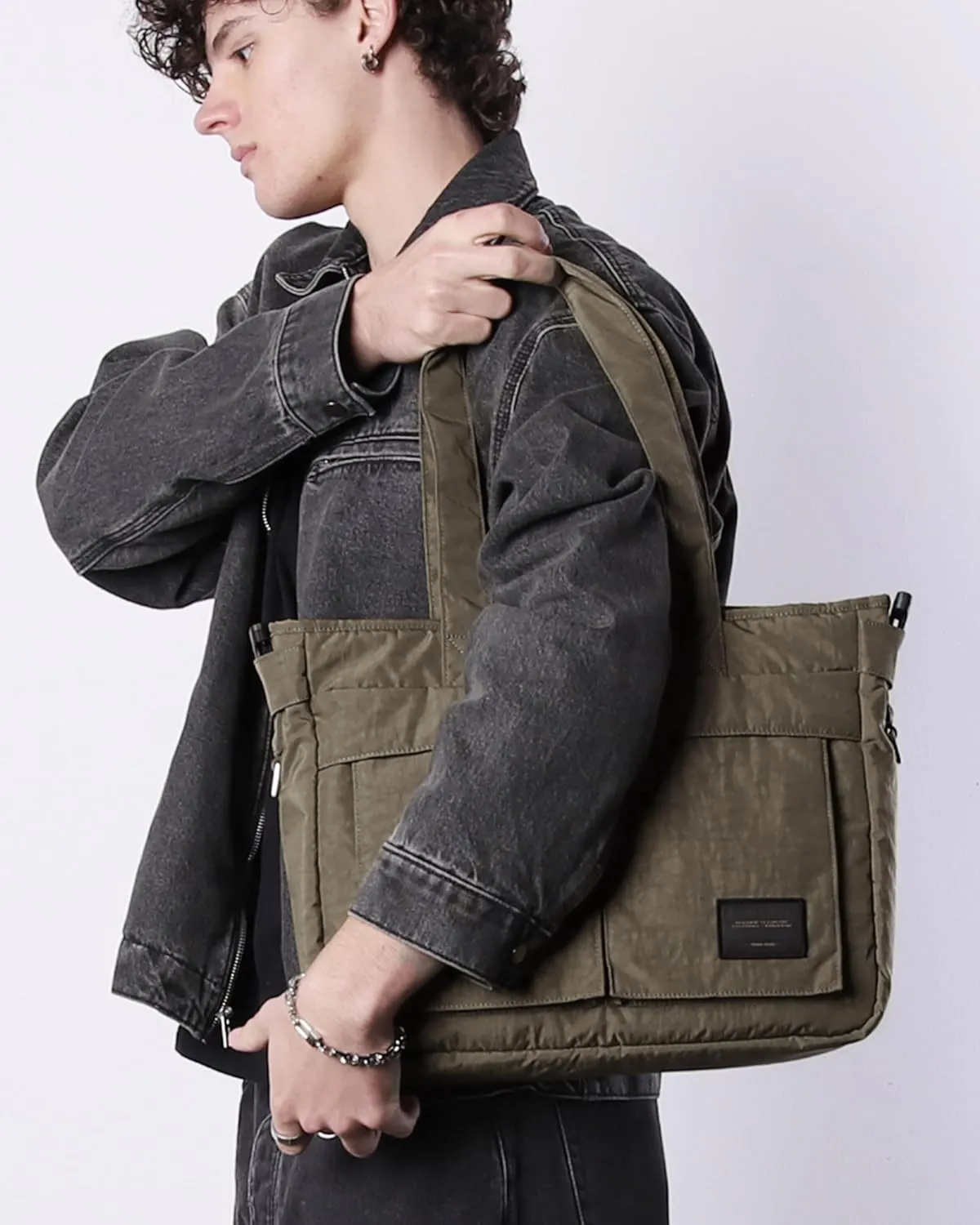 ZIMEGO Stylish Casual Business Laptop Tote Bag  Durable Travel Crossbody Shoulder Bag
